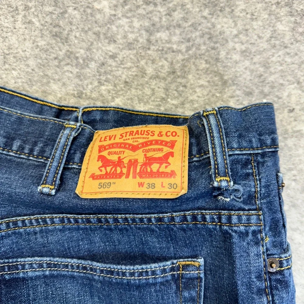 Lot of 4 Levi's 550 569 514 Relaxed Jeans Men's 38x30 Blue Denim Work Pants